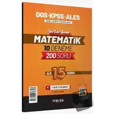 2025 DGS KPSS ALES Matematik 10 Deneme İlk 15 Soru