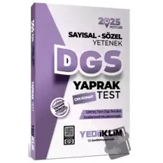 2025 DGS Sayısal-Sözel Yetenek Çek Kopart Yaprak Test