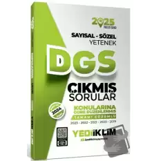 2025 DGS Sayısal-Sözel Yetenek Tamamı Çözümlü Konularına Göre Çıkmış Sorular