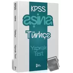 2025 KPSS Aşina Türkçe Çek Kopart Yaprak Test