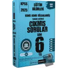 2025 KPSS Eğitim Bilimleri Konu Konu Düzenlenmiş Tamamı Çözümlü Çıkmış Sorular Son 6 Yıl