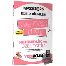 2025 KPSS Eğitim Bilimleri Rehberlik ve Özel Eğitim Çek Kopart Yaprak Test