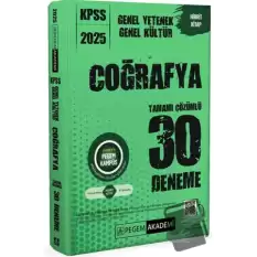 2025 KPSS Genel Yetenek Genel Kültür Coğrafya Tamamı Çözümlü 30 Deneme