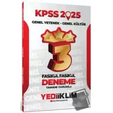 2025 KPSS Genel Yetenek Genel Kültür Tamamı Çözümlü Fasikül Fasikül 3 Yıldız Deneme