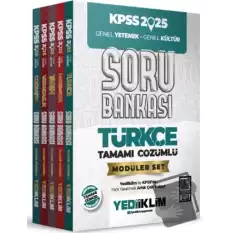 2025 KPSS Genel Yetenek Genel Kültür Tamamı Çözümlü Modüler Set Soru Bankası