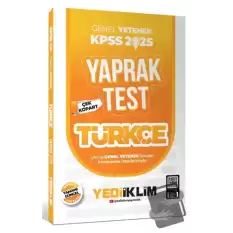 2025 KPSS Genel Yetenek Türkçe Çek Kopart Yaprak Test