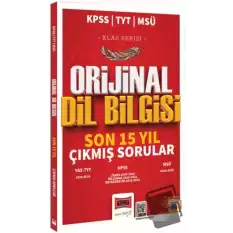 2025 KPSS TYT MSÜ Klas Serisi Orijinal Dil Bilgisi Son 15 Yıl Çıkmış Sorular