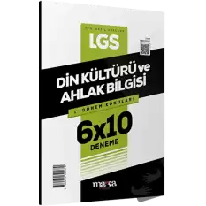 2025 LGS 1.Dönem Konuları Din Kültürü ve Ahlak Bilgisi 6 Deneme