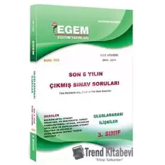 3. Sınıf 5. Yarıyıl Uluslararası İlişkiler Güz Dönemi Konu Anlatımlı Soru Bankası (Kod 703)