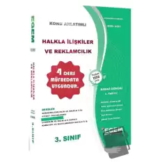 3. Sınıf 6. Yarıyıl Konu Anlatımlı Halkla İlişkiler ve Reklamcılık - Kod 3323