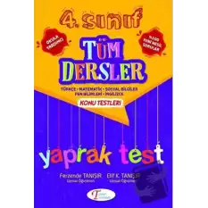 4. Sınıf Tüm Dersler Konu Testleri Test