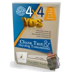 4x4 YDS Seti 3. Kitap Cloze Test, Diyalog Tamamlama