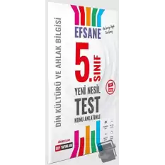 5. Sınıf Din Kültürü ve Ahlak Bilgisi Efsane Test 2022 -