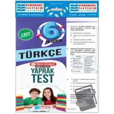 6. Sınıf Türkçe Yeni Nesil Video Çözümlü Yaprak Test