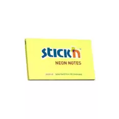 Stıckn Yapışkanlı Not Kağıdı Neon Sarı 76X127 Mm 100 Yp He21135   12li