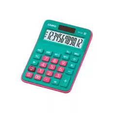 Hesap Makinesi Masa Üstü 12 Hane Yeşil+Pembe Mx 12B Gnrd / Casio