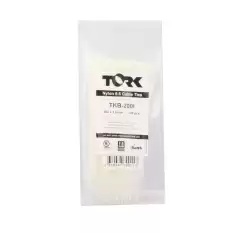 Tork Trk-200-200X7.5Mm Beyaz 100Lü Kablo Bağı