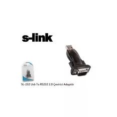 S-Link Sl-232 V1.0 Usb To Rs232 2.0 Çevirici Adaptör