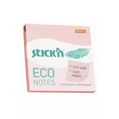 Stıckn Yapışkanlı Not Kağıdı 100 Yp 76x76 Eco Pastel Pembe He21746 12li