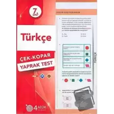 7. Sınıf Türkçe Çek Kopar Yaprak