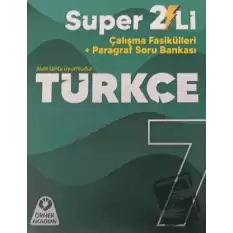 7. Sınıf Türkçe Süper 2li Çalışma Fasikülleri + Paragraf Soru Bankası