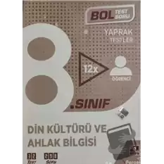 8. Sınıf Din Kültürü ve Ahlak Bilgisi Kutu Test