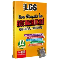 8. Sınıf LGS Kursa Gitmeyenler İçin Evde Hazırlık Seti Konu Anlatımlı Soru Bankası