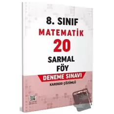 8. Sınıf Matematik 20 Sarmal Föy Deneme Sınavı