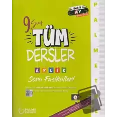 9. Sınıf Tüm Dersler Palmetre Aylık Çalışma Fasikülleri