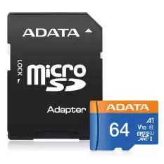 Adata 64Gb Premier Microsdxc Card With Adapter Uhs-I Class10 V10 Hafıza Kartı