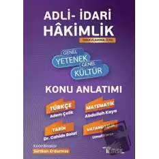 Adli- İdari Hakimlik Genel Yetenek - Genel Kültür Konu Anlatımı