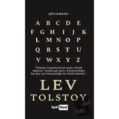 Aforizmalar - Lev Tolstoy