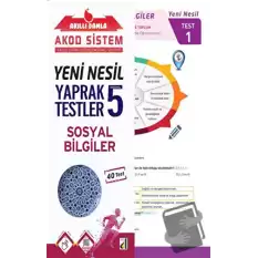 Akıllı Damla Sosyal Bilgiler Yeni Nesil Yaprak Testler - 5. Sınıf