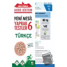 Akıllı Damla Türkçe Yeni Nesil Yaprak Testler - 6. Sınıf