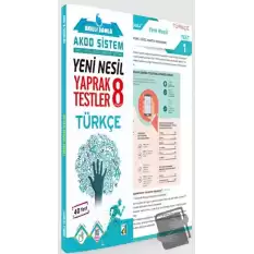 Akıllı Damla Türkçe Yeni Nesil Yaprak Testler-8. Sınıf