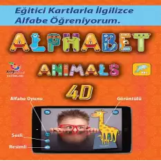 Alfabe 4D Canlanıyor Artırılmış Gerçeklik Kartları