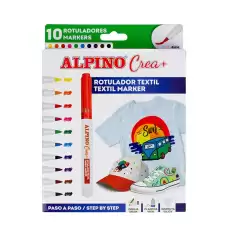 Alpino Keçeli Boya Kalemi Crea Textil 10 Lu Ar010132