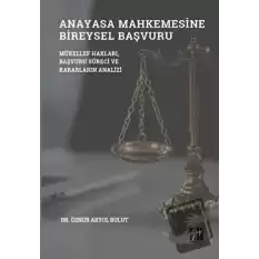 Anayasa Mahkemesinde Bireysel Başvuru