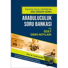 Arabuluculuk Soru Bankası ve Özet Ders Notları