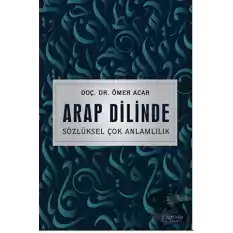 Arap Dilinde Sözlüksel Çok Anlamlılık