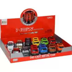 Asya Oyuncak Metal Sesli Jeep 2062-Fy6208-12D - 12li Paket