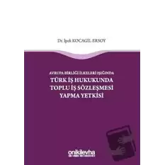 Avrupa Birliği İlkeleri Işığında Türk İş Hukukunda Toplu İş Sözleşmesi Yapma Yetkisi (Ciltli)