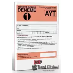 AYT Türkiye Geneli Deneme 1