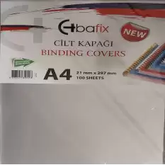 Bafix Cilt Kapağı Plastik Opak A4 160 Mıc Şeffaf - 100lü Paket
