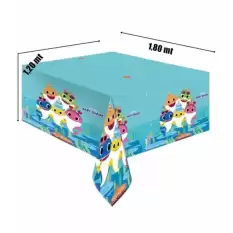 Balonevi Baby Shark Parti Lisanslı Masa Örtüsü 120X180 Cm