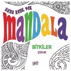 Bana Renk Ver Mandala-Bitkiler Çocuk