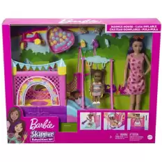 Barbie Bebek Bakıcısı Skipper Oyun Evi Seti Hhb67