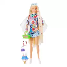 Barbie Extra Mavi Etekli Bebek Hdj45