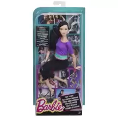 Barbie Sonsuz Hareket Bebeği Kumral Siyah Taytlı Dhl84