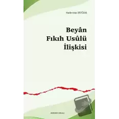 Beyan Fıkıh Usulü İlişkisi